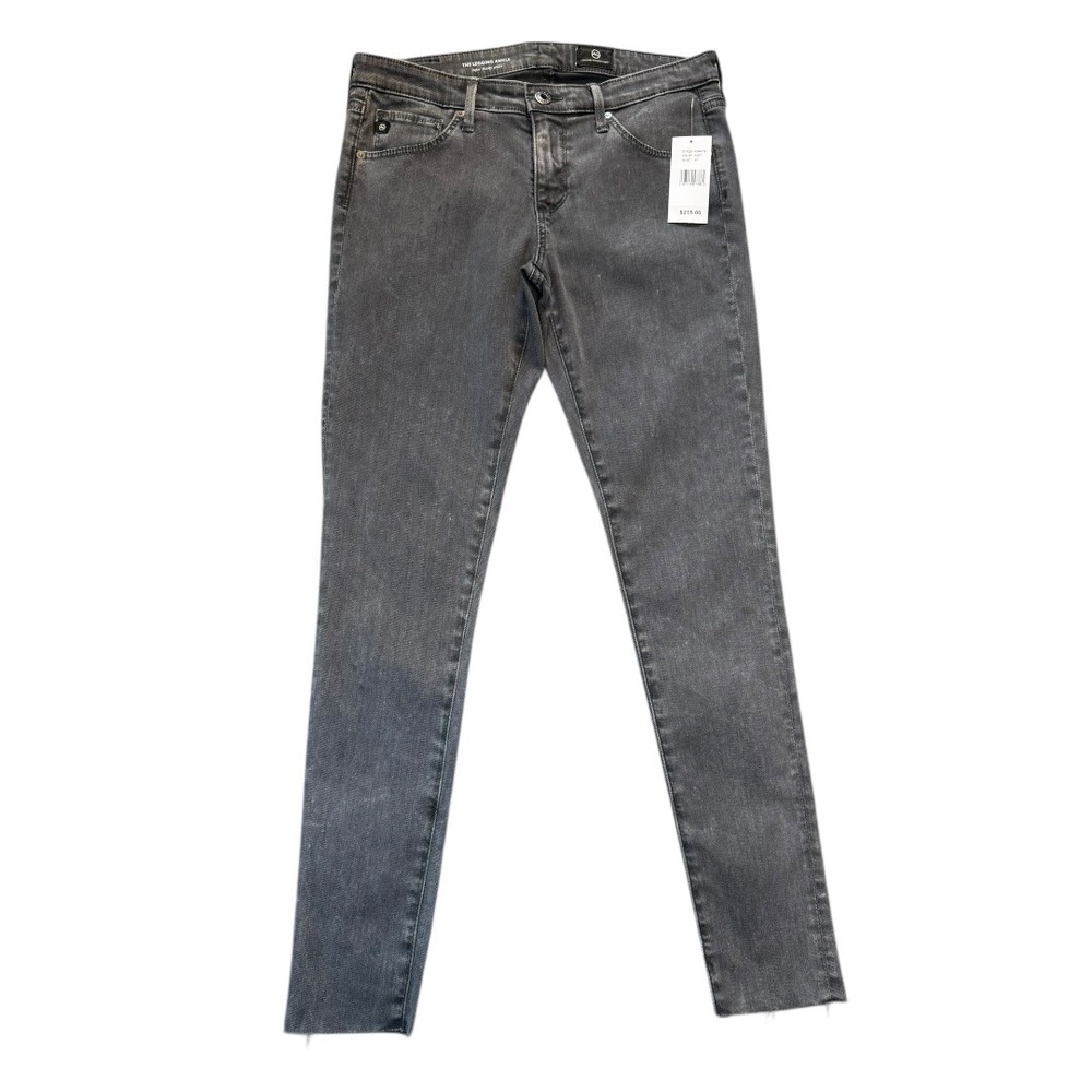AG Adriano Goldschmied The Legging Ankle Super Skinny Grey Jeans Size 4 27 NEW